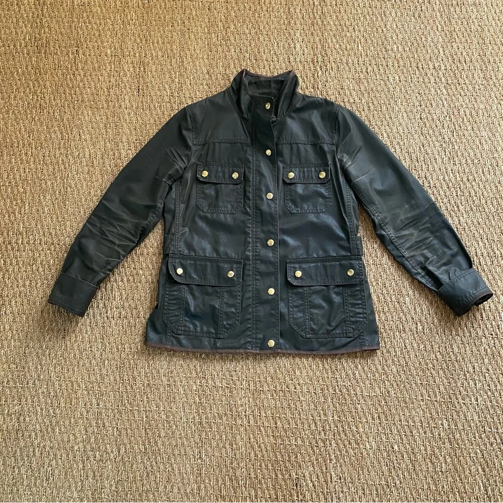 J crew green field jacket size small green - Picture 3 of 7